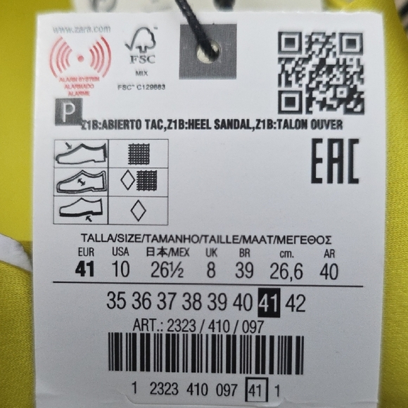 Zara Bright Yellow Bow Heels - Picture 6 of 6